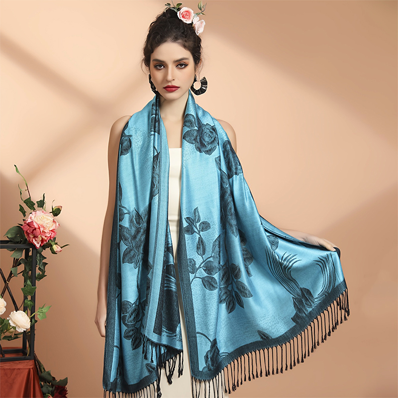 Cashmere Pashmina Wrap - Nappa coperta Design spessa Pashmina nuovo