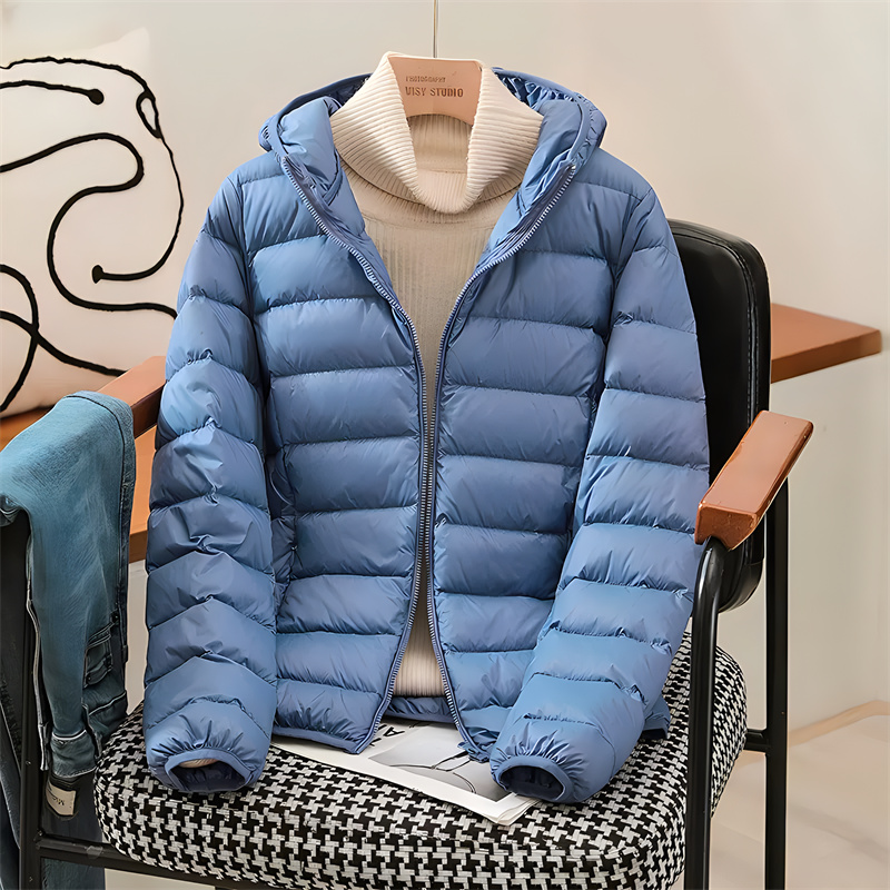 Down Jacket Packable - Piumini coreani slim con cappuccio da